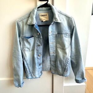 L’AGENCE light denim jacket size XS